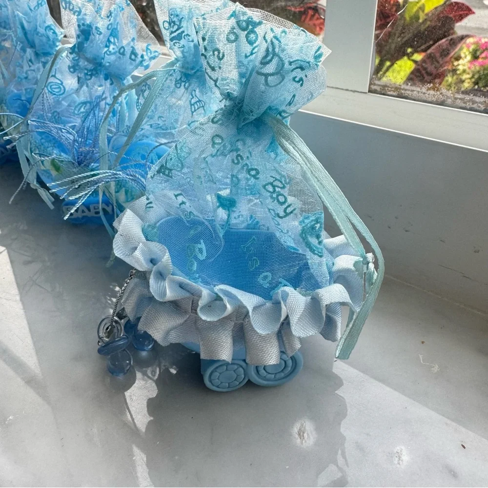 Drawstring Baby Themed Favor Treat Bag 5 pc